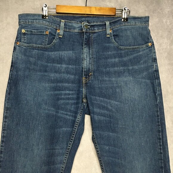 Levis Mens 559 Relaxed Straight Fit Blue Jeans size 38x32 Stretch Denim Pants